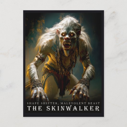 Ancient Beast & Creatures: The Skinwalker Postcard ポストカード (正面)