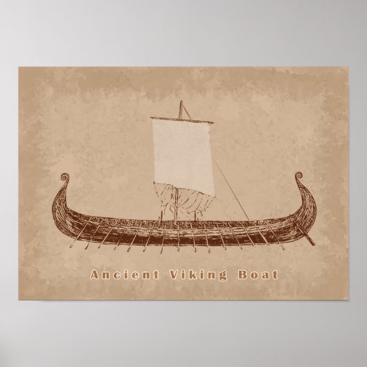 Ancient Boat Art ポスター (正面)