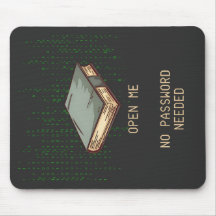 Ancient Book With Binary Code Quote for Tech Geek