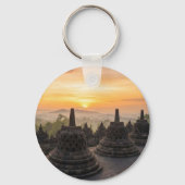 Ancient Borobudur Temple Java Indonesia Keychain キーホルダー (裏面)