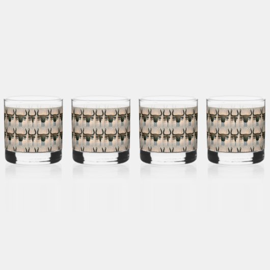 Ancient Bull ウイスキーグラス (右)