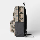 Ancient bull プリントバックパック (右)