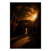 Ancient Caravanserai Sunset Poster ポスター (正面)