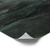 Ancient Cathedral Stairway Mist Light ポスター (角)