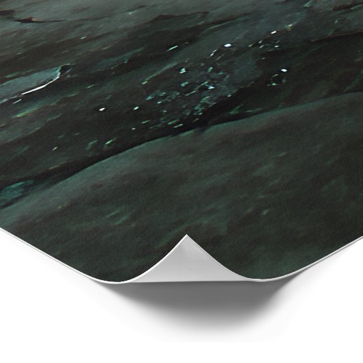 Ancient Cathedral Stairway Mist Light ポスター (角)