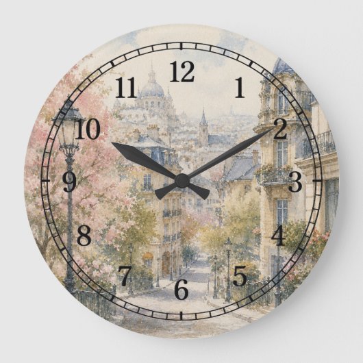 Ancient City Wall Clock — Historic Landscape Desig ラージ壁時計 (正面)