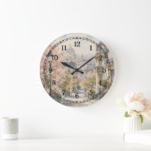 Ancient City Wall Clock — Historic Landscape Desig ラージ壁時計 (ホーム)