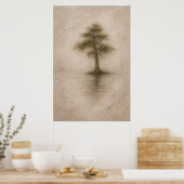 Ancient Cypress | Landscape Art | Poster ポスター (キッチン)