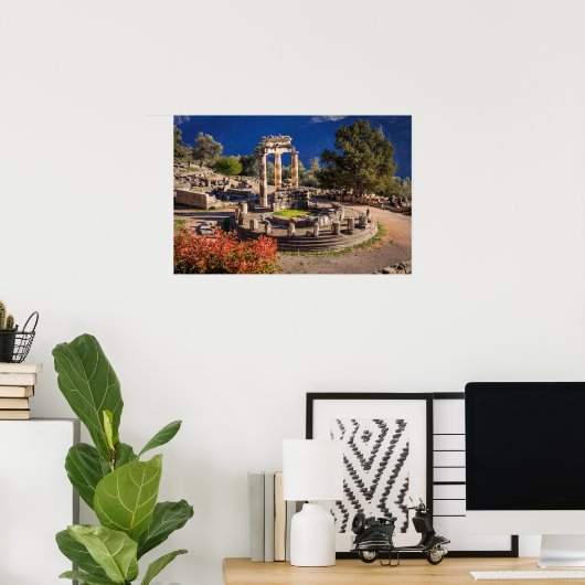 Ancient Delphi Greece Ruins Photo Print – Historic ポスター (ホームオフィス)