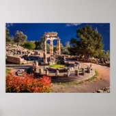 Ancient Delphi Greece Ruins Photo Print – Historic ポスター (正面)