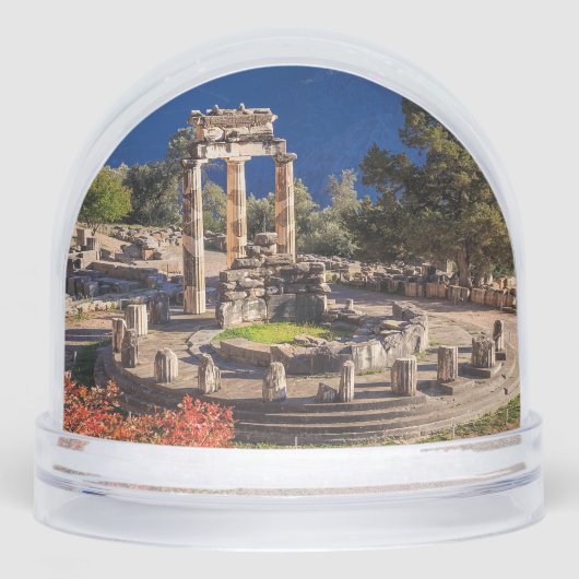 Ancient Delphi Greece Snow Globe – Omphalos (正面)