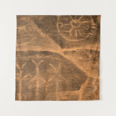 ancient design on the cave wall. history of antiqu タペストリー (正面)