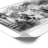 Ancient Dominican Republic Painting circa 1871 ポスター (角)