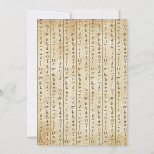 Ancient Egypt Birthday Invitation 招待状 (裏面)