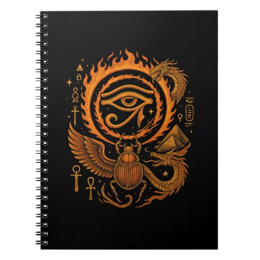 Ancient Egypt Esoteric Art Notebook - Horus Eye ノートブック (正面)