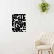 Ancient Egypt Hieroglyphic Symbol Pattern     