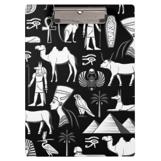 Ancient Egypt Hieroglyphic Symbol Pattern      クリップボード (正面)
