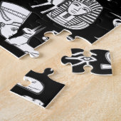 Ancient Egypt Hieroglyphic Symbol Pattern      ジグソーパズル (側面)