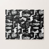 Ancient Egypt Hieroglyphic Symbol Pattern      ジグソーパズル (横)