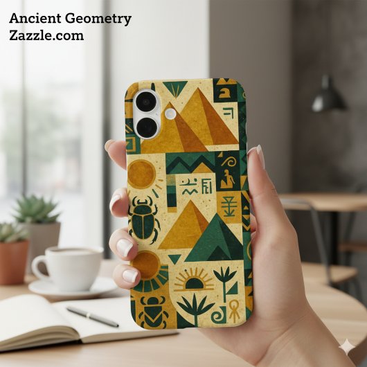 Ancient Egypt Mystique Patchwork Papyrus Case-Mate iPhoneケース