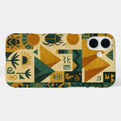 Ancient Egypt Mystique Patchwork Papyrus Case-Mate iPhoneケース (裏面 (横))