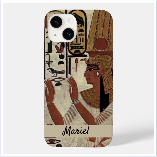 Ancient Egypt Queen in Black and Beige Case-Mate iPhoneケース