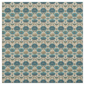 Ancient Egypt Toile de Jouy Green Floral Pattern ファブリック (見本)