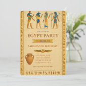 Ancient Egyptian Birthday Mystique Invitation 招待状 (スタンド正面)