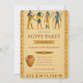 Ancient Egyptian Birthday Mystique Invitation 招待状 (正面)