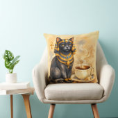 Ancient Egyptian Cat Bastet Inspired Decor クッション (椅子)