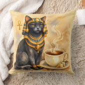Ancient Egyptian Cat Bastet Inspired Decor クッション (ブランケット)