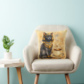 Ancient Egyptian Cat Bastet Inspired Decor クッション (椅子)