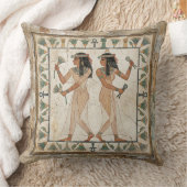 Ancient Egyptian Dancers Fresco クッション (ブランケット)