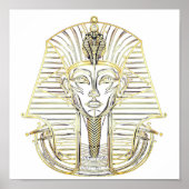 Ancient Egyptian Frame Design – Luxurious Pharaoh ポスター (正面)