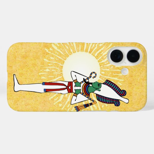 Ancient Egyptian God Osiris Case-Mate iPhoneケース (裏面 (横))
