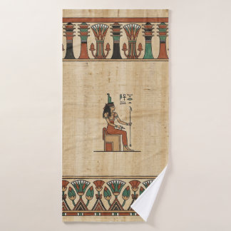 Ancient Egyptian Goddess Isis  バスタオル