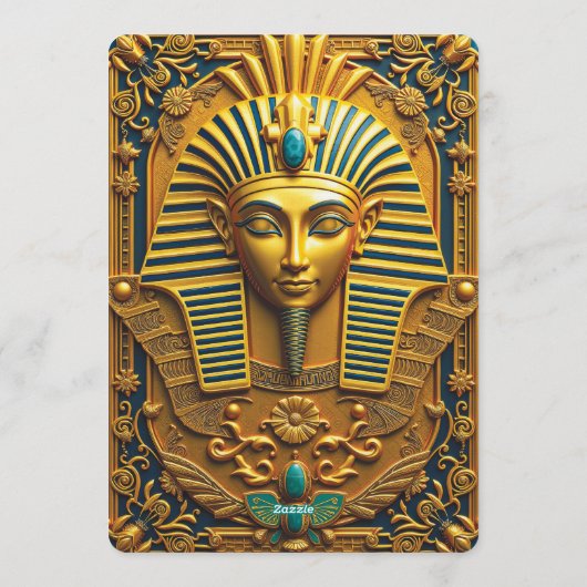 Ancient Egyptian Gold Wedding Invitation 招待状 (裏面)
