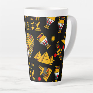 Ancient  Egyptian Hieroglyphic Pattern Background  カフェラテマグ