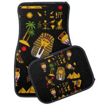 Ancient  Egyptian Hieroglyphic Pattern Background 