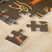 Ancient Egyptian Hieroglyphic -Pattern Symbol  ジグソーパズル (側面)