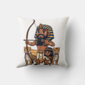 Ancient Egyptian Hunt with Leopards クッション (裏面)