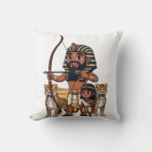 Ancient Egyptian Hunt with Leopards クッション (正面)
