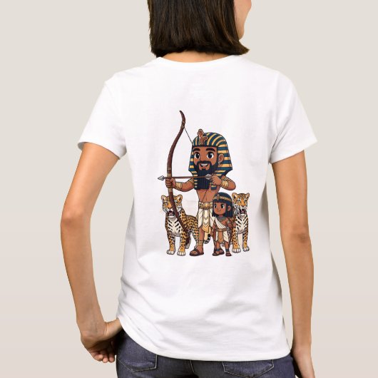 Ancient Egyptian Hunt with Leopards Tシャツ (裏面)
