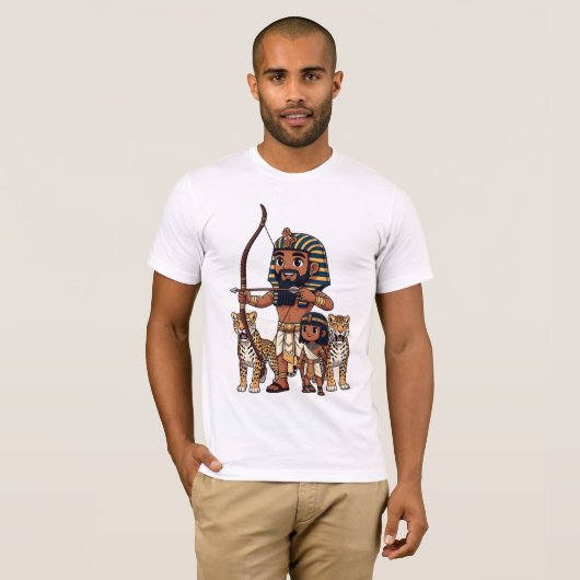 Ancient Egyptian Hunt with Leopards Tシャツ (正面フル)