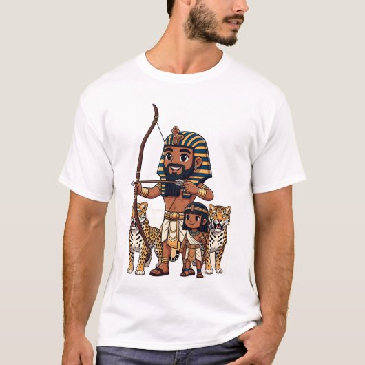 Ancient Egyptian Hunt with Leopards Tシャツ (正面)