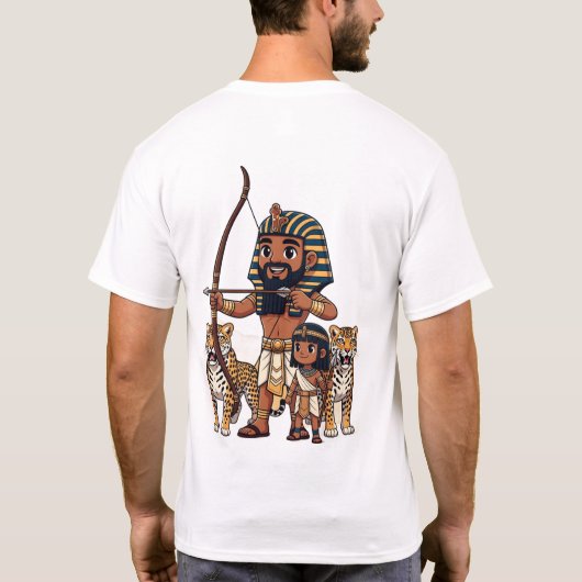 Ancient Egyptian Hunt with Leopards Tシャツ (裏面)