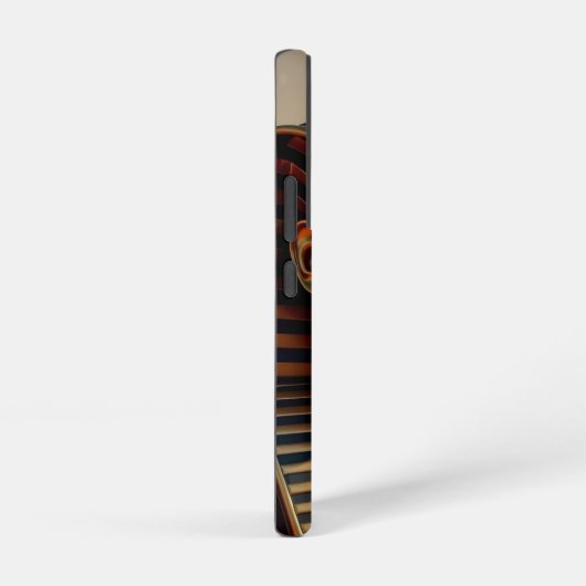 Ancient Egyptian King Tut Gold Mask with Pyramids Samsung Galaxyケース (右側面)