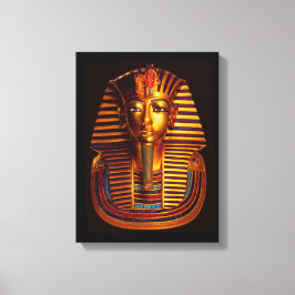 Ancient Egyptian King Tutankhamun Gold Burial Mask キャンバスプリント