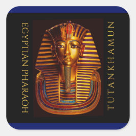 Ancient Egyptian King Tutankhamun Gold Burial Mask スクエアシール