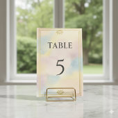 Ancient Egyptian Lotus Table Number テーブルナンバー